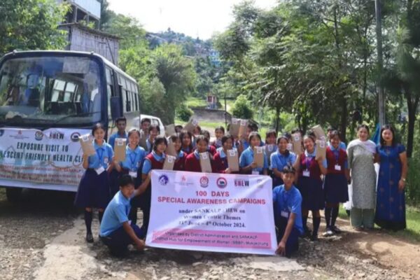 Students from Government High School, Dilong engage in health awareness visit