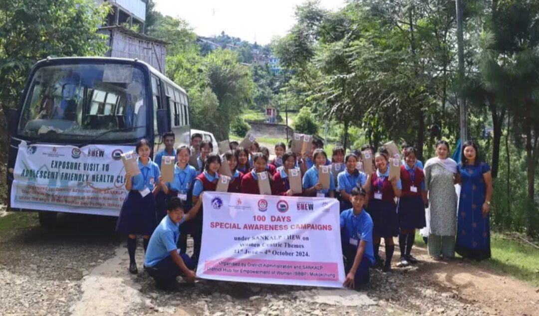 Students from Government High School, Dilong engage in health awareness visit